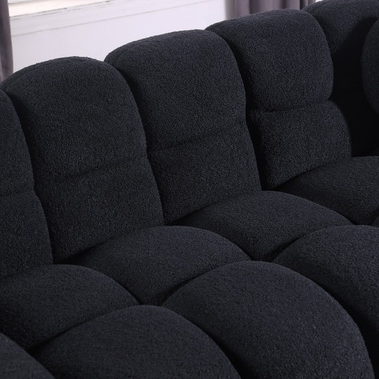 Black Living Room Sofa -Soft And Comfortable