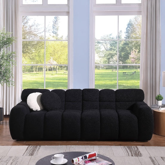 Black Living Room Sofa -Soft And Comfortable