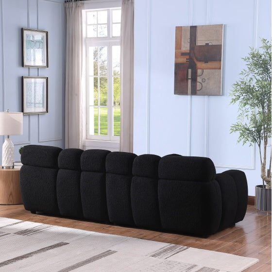 Black Living Room Sofa -Soft And Comfortable