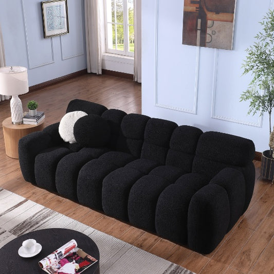 Black Living Room Sofa -Soft And Comfortable